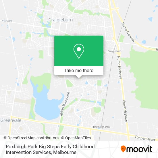 Roxburgh Park Big Steps Early Childhood Intervention Services map