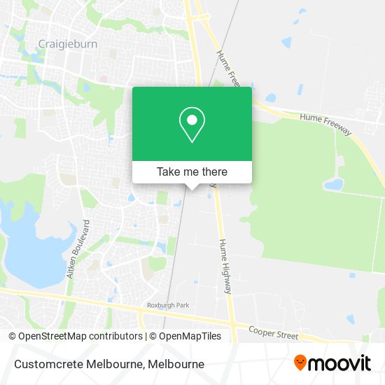 Customcrete Melbourne map