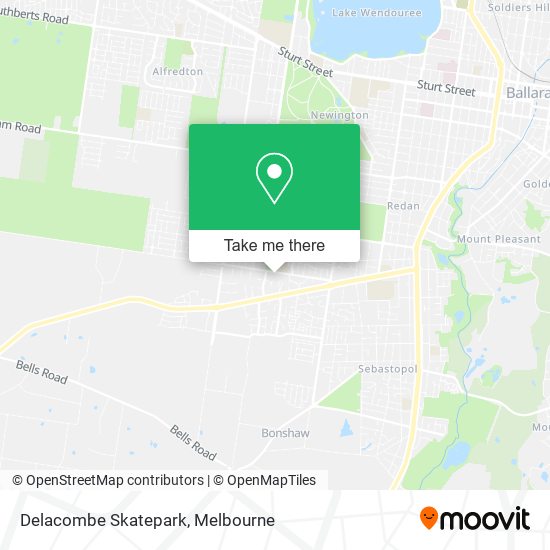 Delacombe Skatepark map