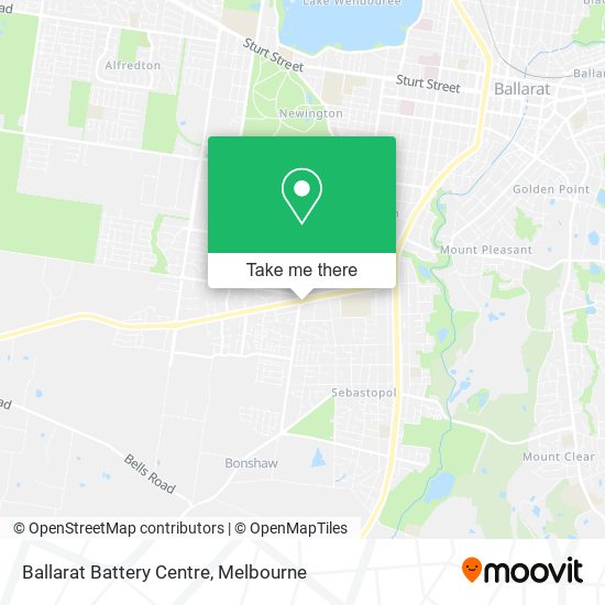 Ballarat Battery Centre map