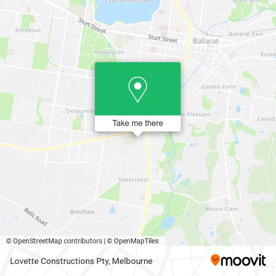 Lovette Constructions Pty map