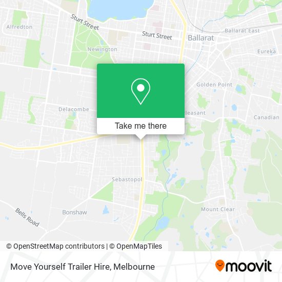 Move Yourself Trailer Hire map