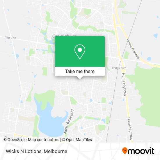 Wicks N Lotions map
