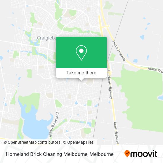 Homeland Brick Cleaning Melbourne map