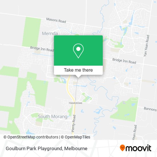 Mapa Goulburn Park Playground