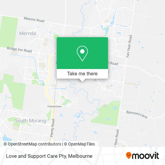 Love and Support Care Pty map