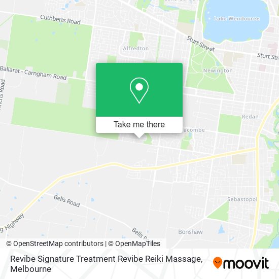 Revibe Signature Treatment Revibe Reiki Massage map