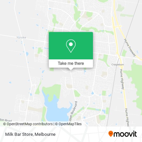 Milk Bar Store map