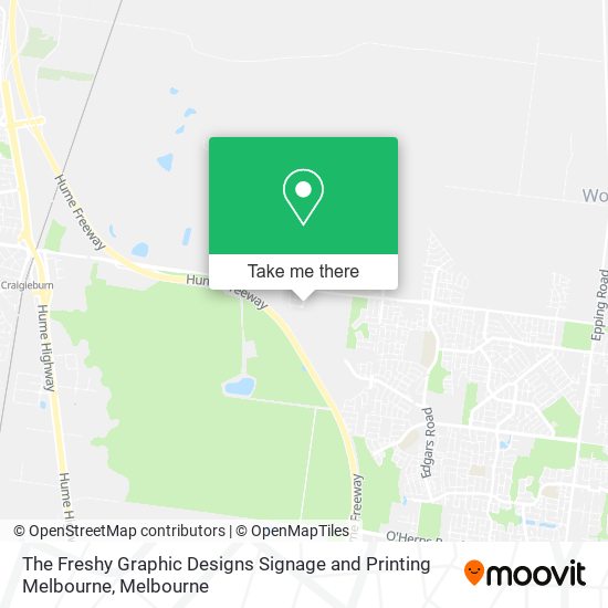 The Freshy Graphic Designs Signage and Printing Melbourne map