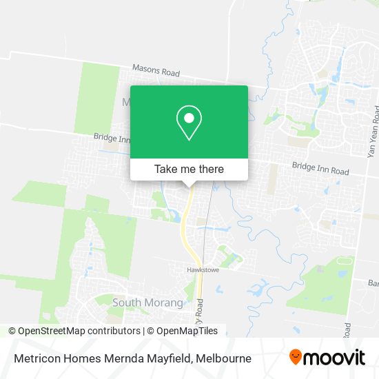 Metricon Homes Mernda Mayfield map