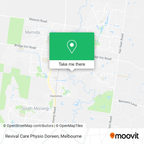 Revival Care Physio Doreen map