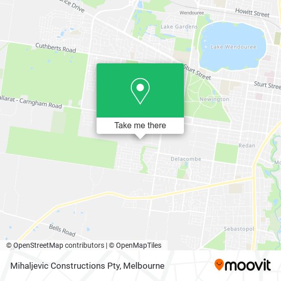 Mihaljevic Constructions Pty map