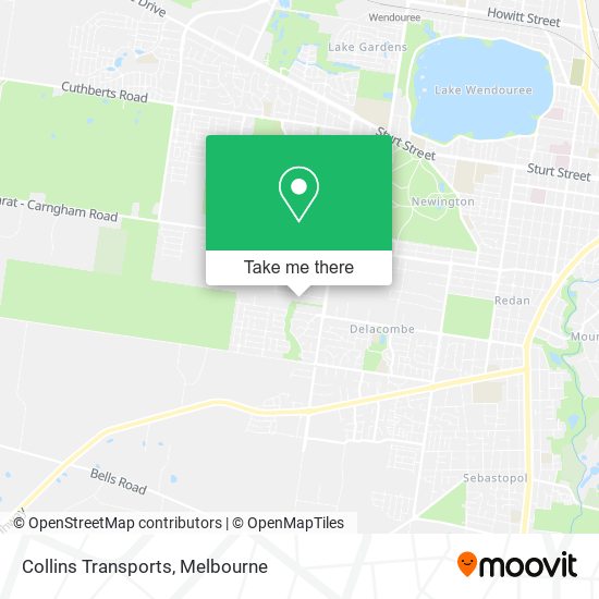 Collins Transports map