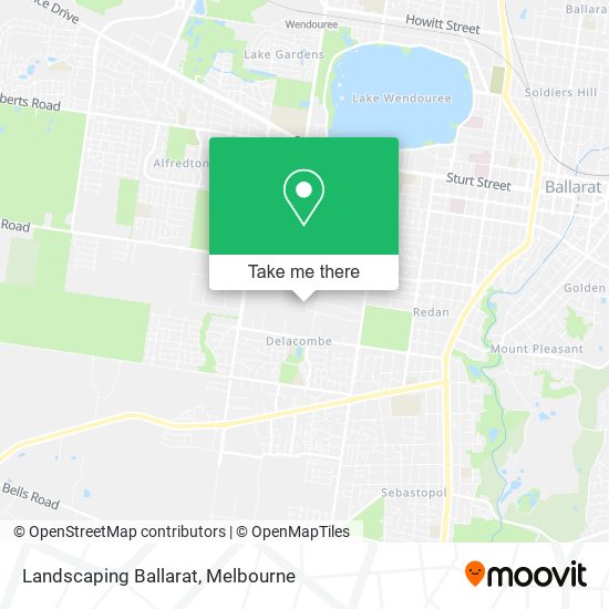 Landscaping Ballarat map