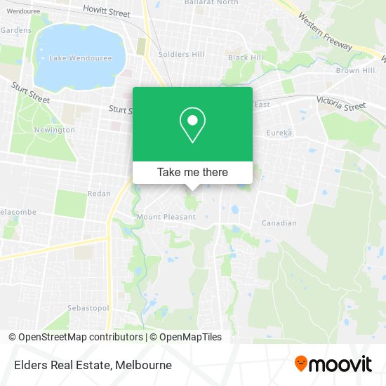 Elders Real Estate map