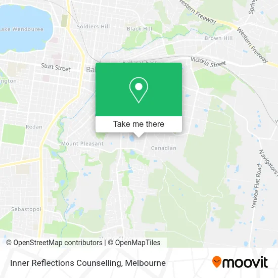 Mapa Inner Reflections Counselling