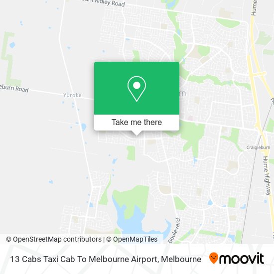 13 Cabs Taxi Cab To Melbourne Airport map
