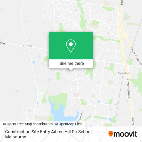 Construction Site Entry Aitken Hill Pri School map