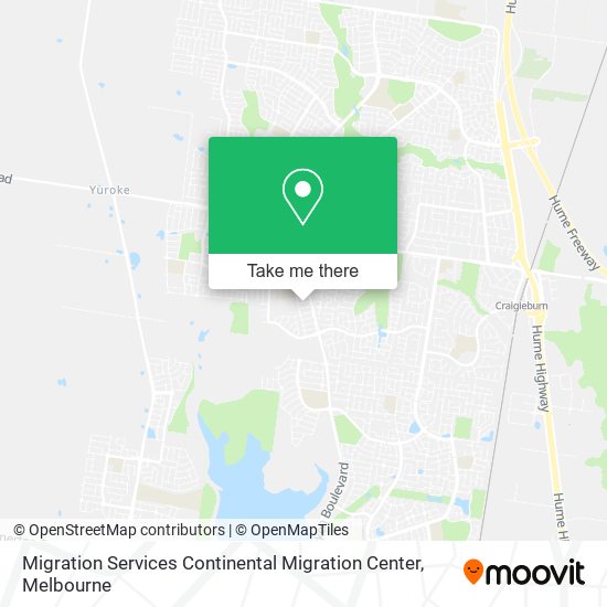 Migration Services Continental Migration Center map