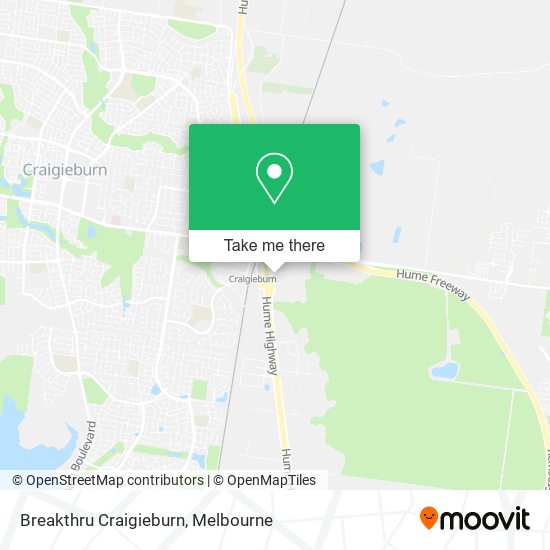 Breakthru Craigieburn map