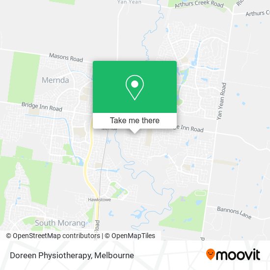 Doreen Physiotherapy map