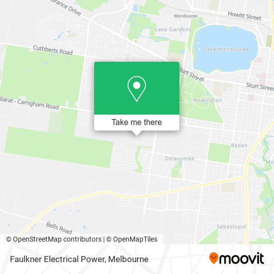 Faulkner Electrical Power map
