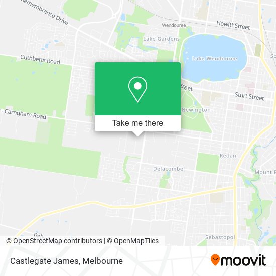 Castlegate James map