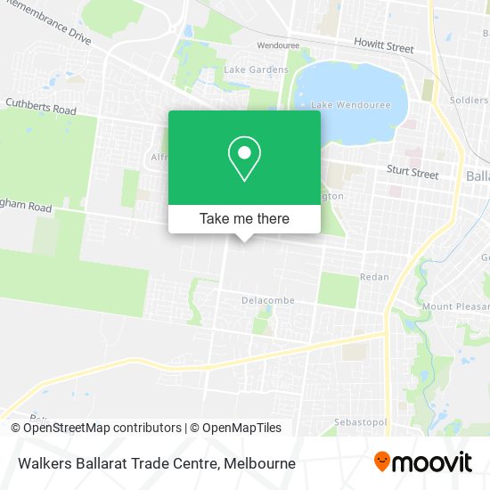 Walkers Ballarat Trade Centre map