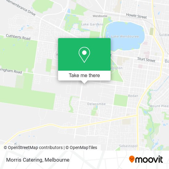 Morris Catering map