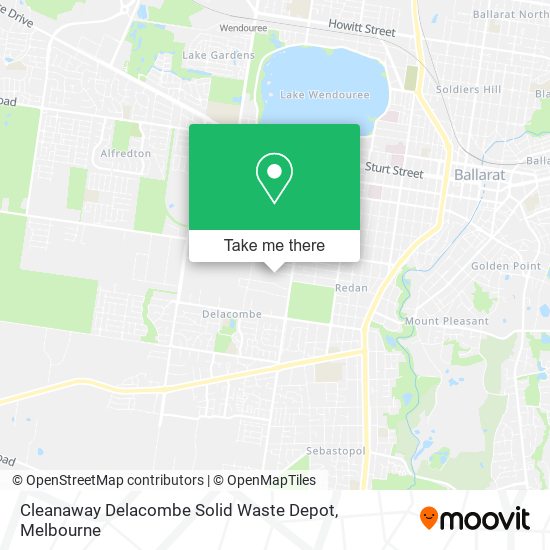 Cleanaway Delacombe Solid Waste Depot map
