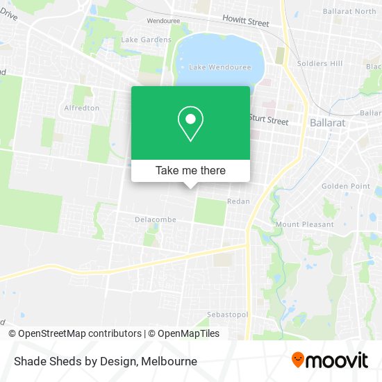 Shade Sheds by Design map