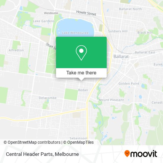 Central Header Parts map