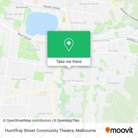 Humffray Street Community Theatre map