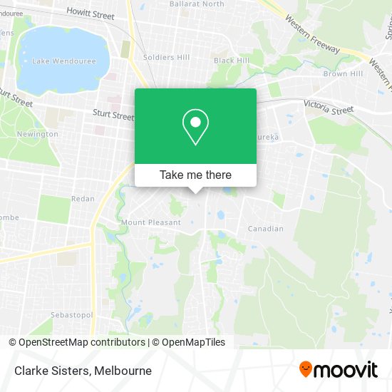 Clarke Sisters map