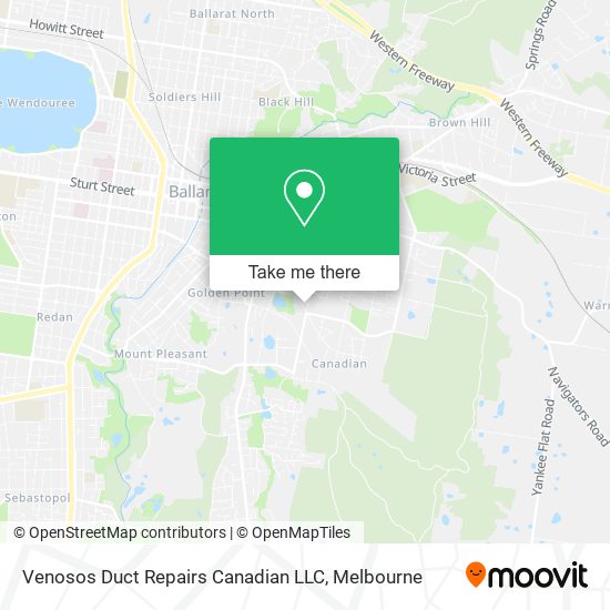 Venosos Duct Repairs Canadian LLC map