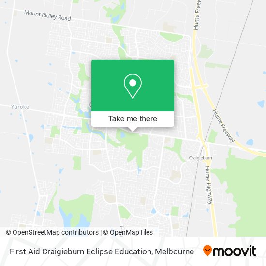 First Aid Craigieburn Eclipse Education map