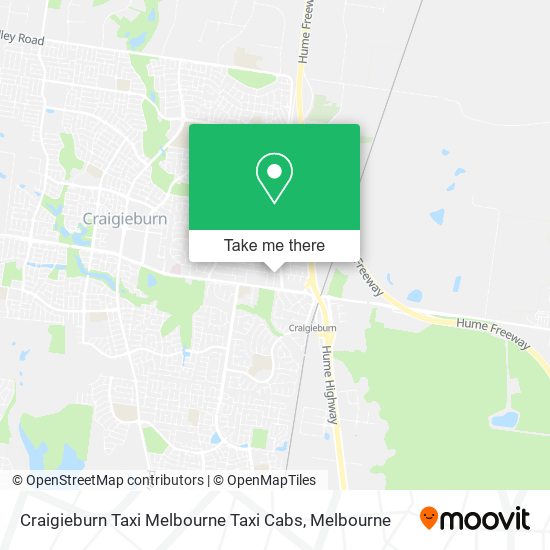 Craigieburn Taxi Melbourne Taxi Cabs map