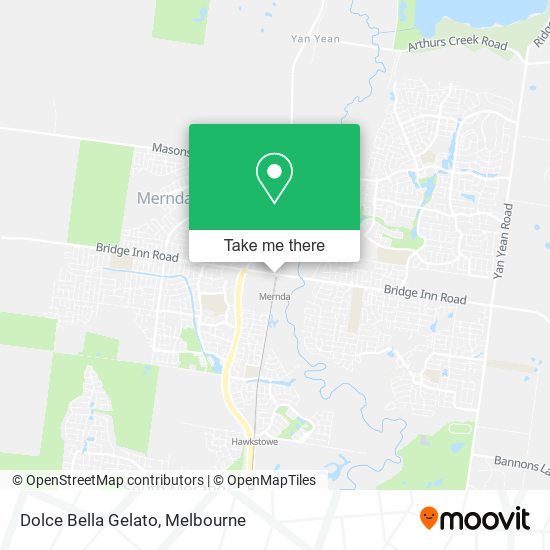Dolce Bella Gelato map