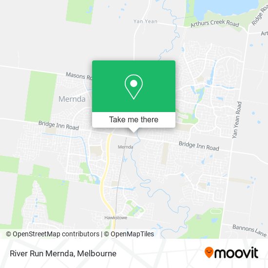 River Run Mernda map