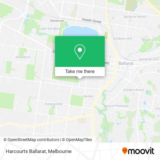 Harcourts Ballarat map