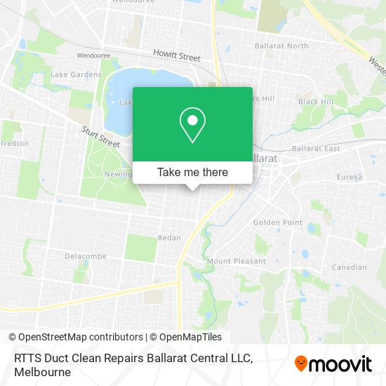RTTS Duct Clean Repairs Ballarat Central LLC map