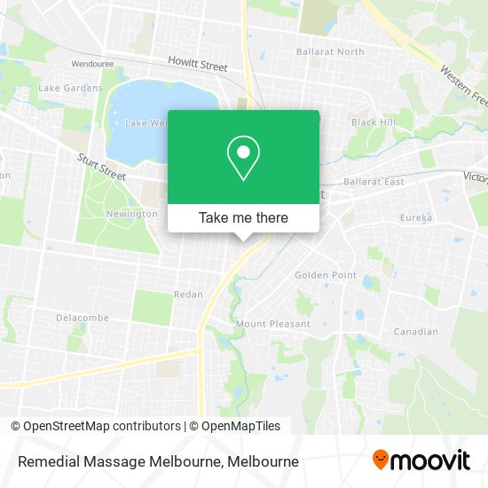 Remedial Massage Melbourne map