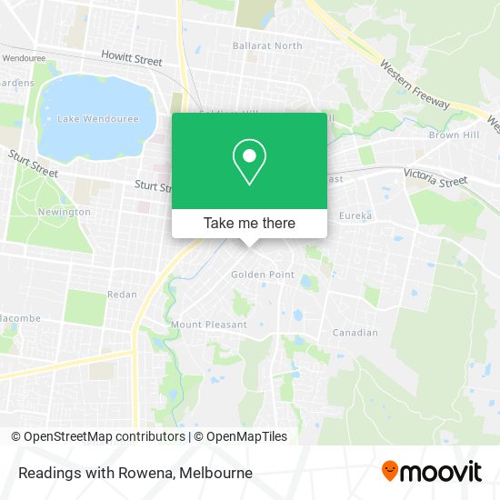 Readings with Rowena map