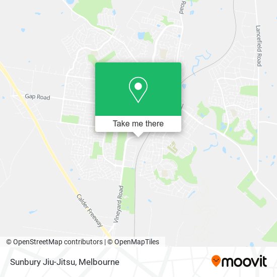 Sunbury Jiu-Jitsu map