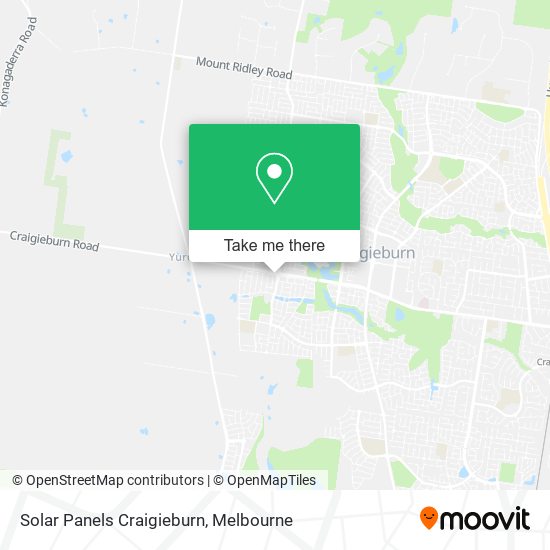 Solar Panels Craigieburn map
