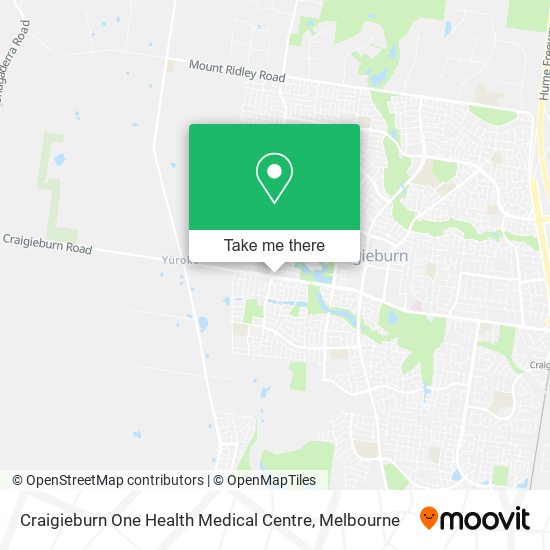 Craigieburn One Health Medical Centre map