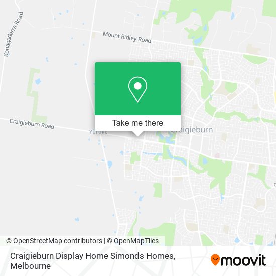 Craigieburn Display Home Simonds Homes map