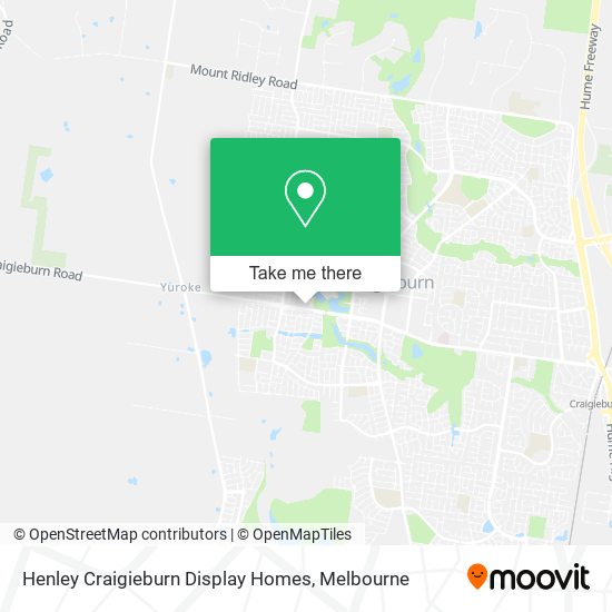Henley Craigieburn Display Homes map