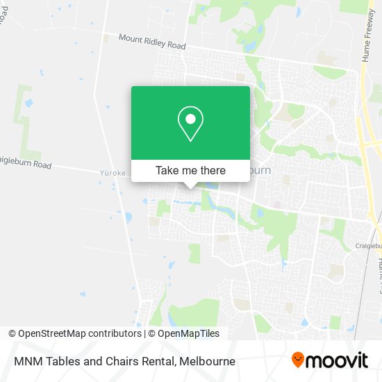 MNM Tables and Chairs Rental map