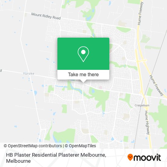 HB Plaster Residential Plasterer Melbourne map